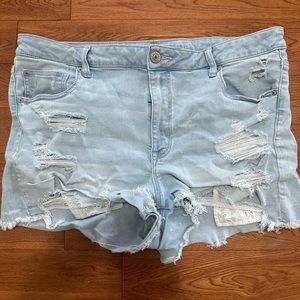 American Eagle Hi-Rise Shortie Shorts